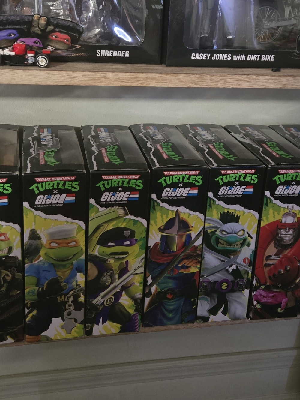 Teenage Mutant Ninja Turtles X G.I. Joe Action Figures Complete Set of 9.